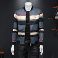 Contrast Striped Jacket Casual Men's Thin Jacket