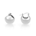 3W1753 - Imitation Rhodium Brass Earring with NoStone in No Stone