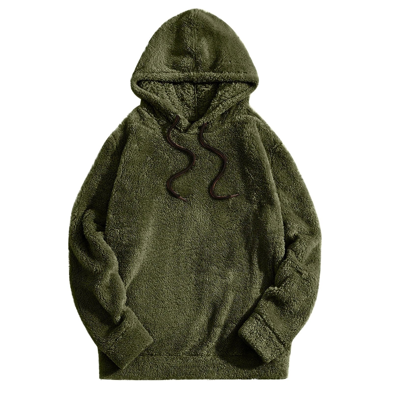 Men's Thick Double-sided Casual Loose Long-sleeved Hooded Sweater