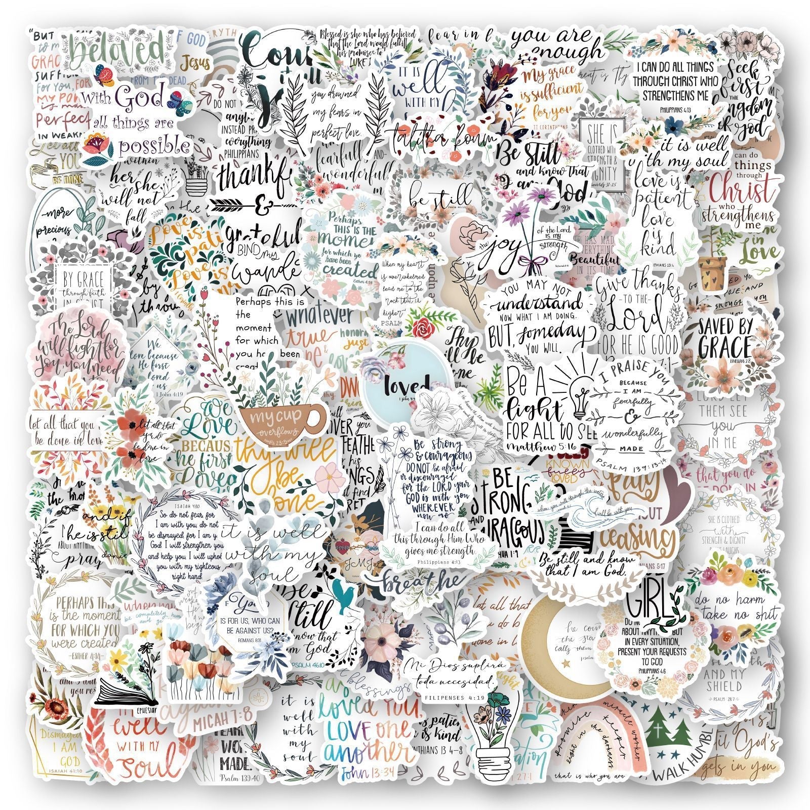 Cross-border Bible Graffiti Notebook Luggage Scooter Waterproof Stickers