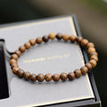 Same Style Personalized Cross Wood Grain Wooden Bead Bracelet