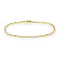 3W1683 - Gold Brass Bracelet with AAA Grade CZ in Clear