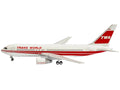 Boeing 767-200ER Commercial Aircraft "Trans World Airlines" (N601TW) White with Red Stripes 1/400 Diecast Model by V1:400