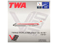 McDonnell Douglas DC-9-15 Commercial Aircraft "Trans World Airlines" (N1070T) White with Red Stripes 1/400 Diecast Model by V1:400