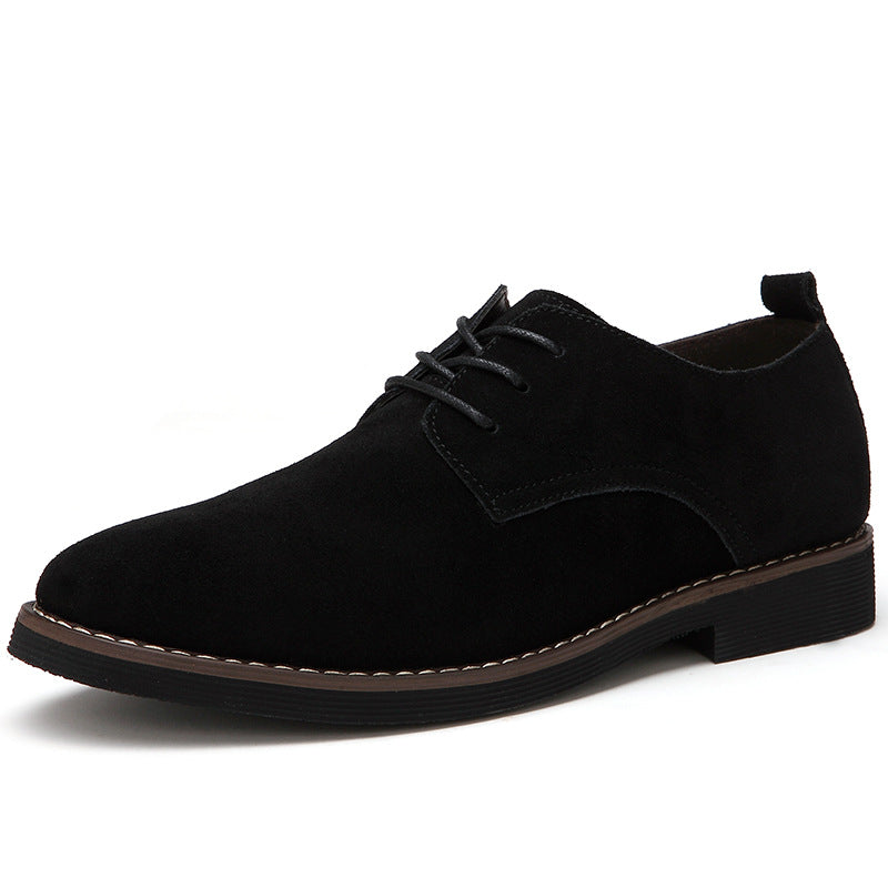 Low to help shallow mouth rubber low heel men's casual shoes