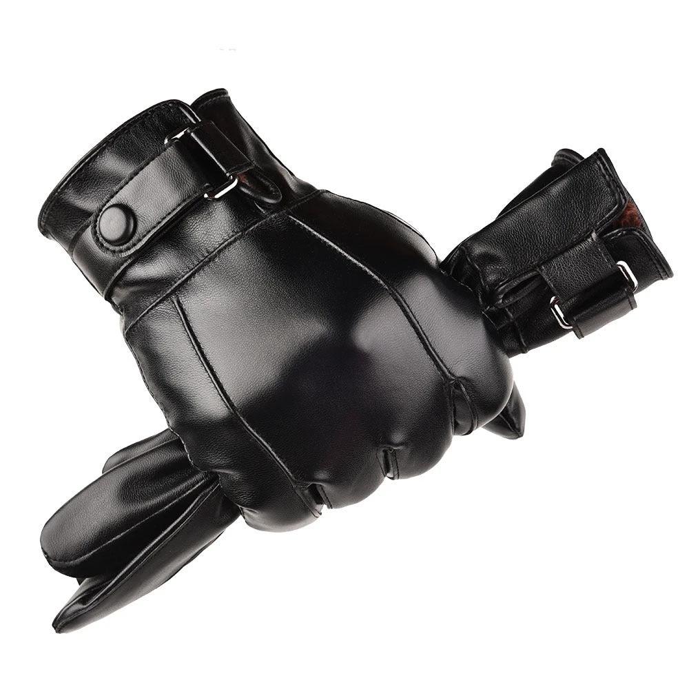 PU Leather Gloves For Men