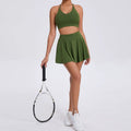 Casual Bra Skirt Running Outfit Breathable Tennis Suit Two-piece Set