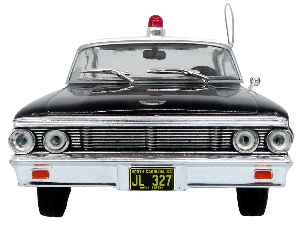 1964 Ford Galaxie 500 Police Car "Mount Airy Mayberry Sheriff" Black and White 1/43 Diecast Model by Iconic Replicas