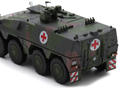Tpz. Tank Boxer "Medic Unit - German Army" Green Camouflage 1/87 (HO) Scale Diecast Model Car by Schuco