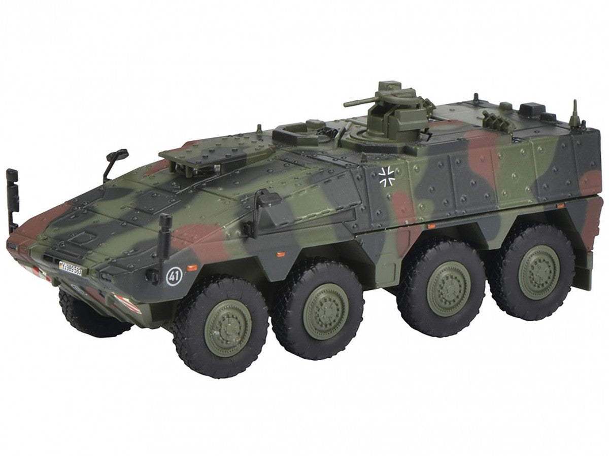 Tpz. Tank Boxer "German Army" Green Camouflage 1/87 (HO) Scale Diecast Model Car by Schuco