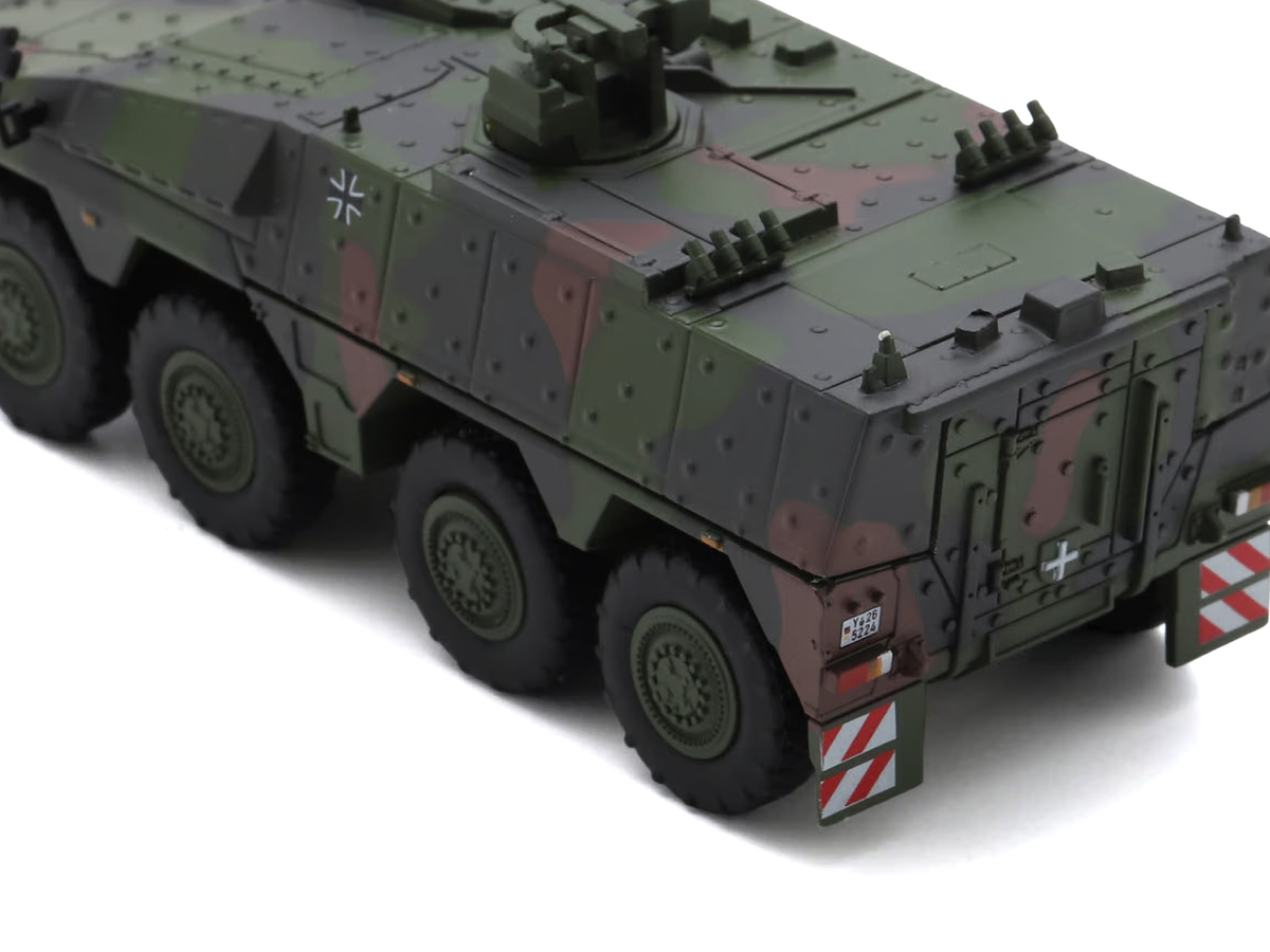Tpz. Tank Boxer "German Army" Green Camouflage 1/87 (HO) Scale Diecast Model Car by Schuco
