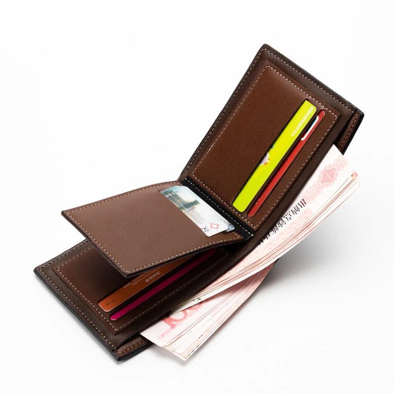 Men's Business Casual Short PU Wallet
