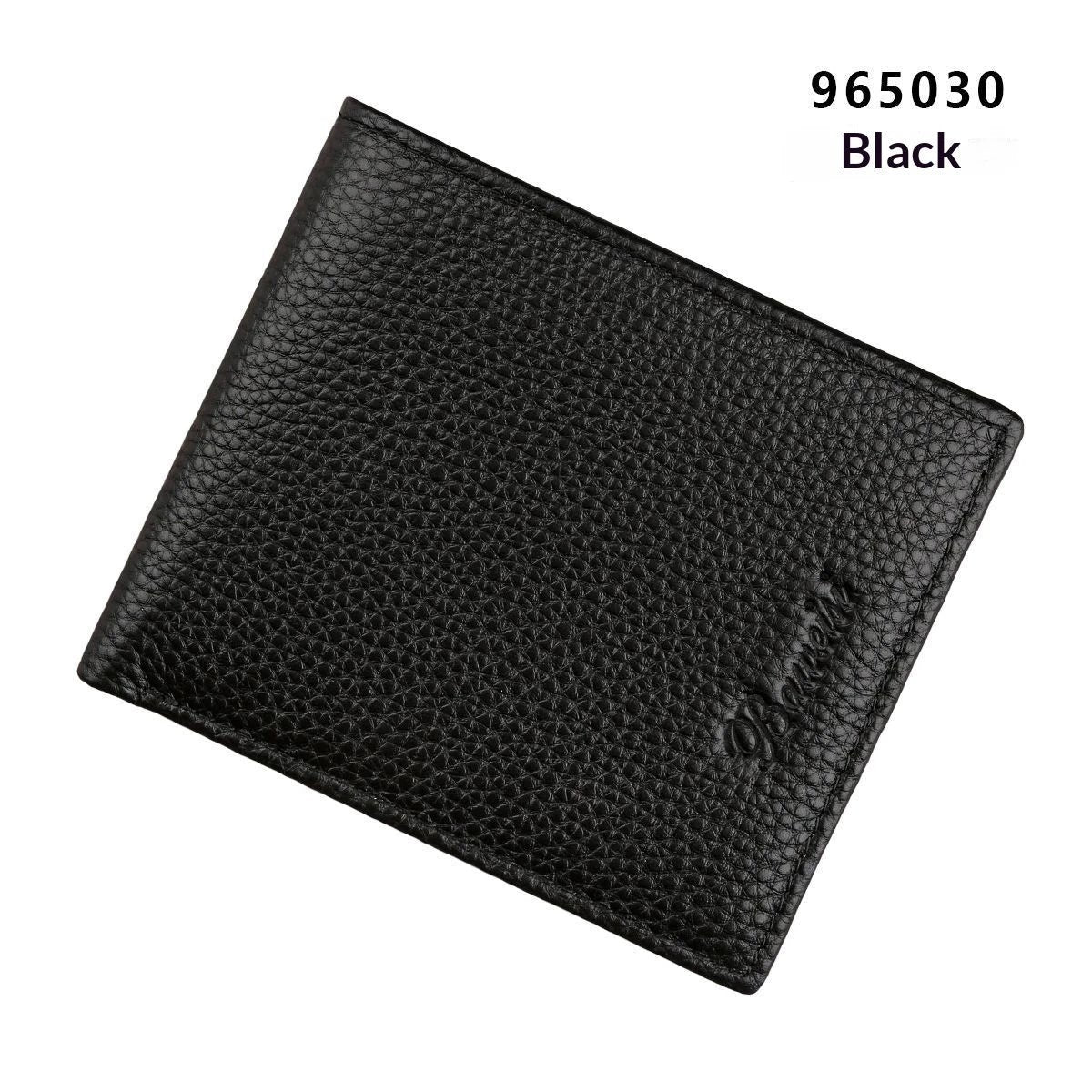 Men's Anti-Scanning RFID High-Capacity Credit Card Holder Made From First-Layer Cowhide Leather