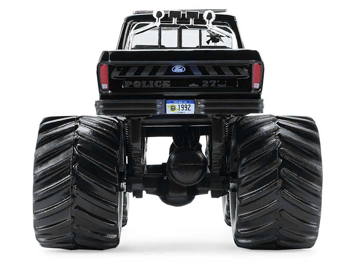 1979 Ford F-250 Monster Truck "Shelby Township Police Michigan" Black "Kings of Crunch - Hot Pursuit" Special Edition 1/64 Diecast Model Car by Greenlight