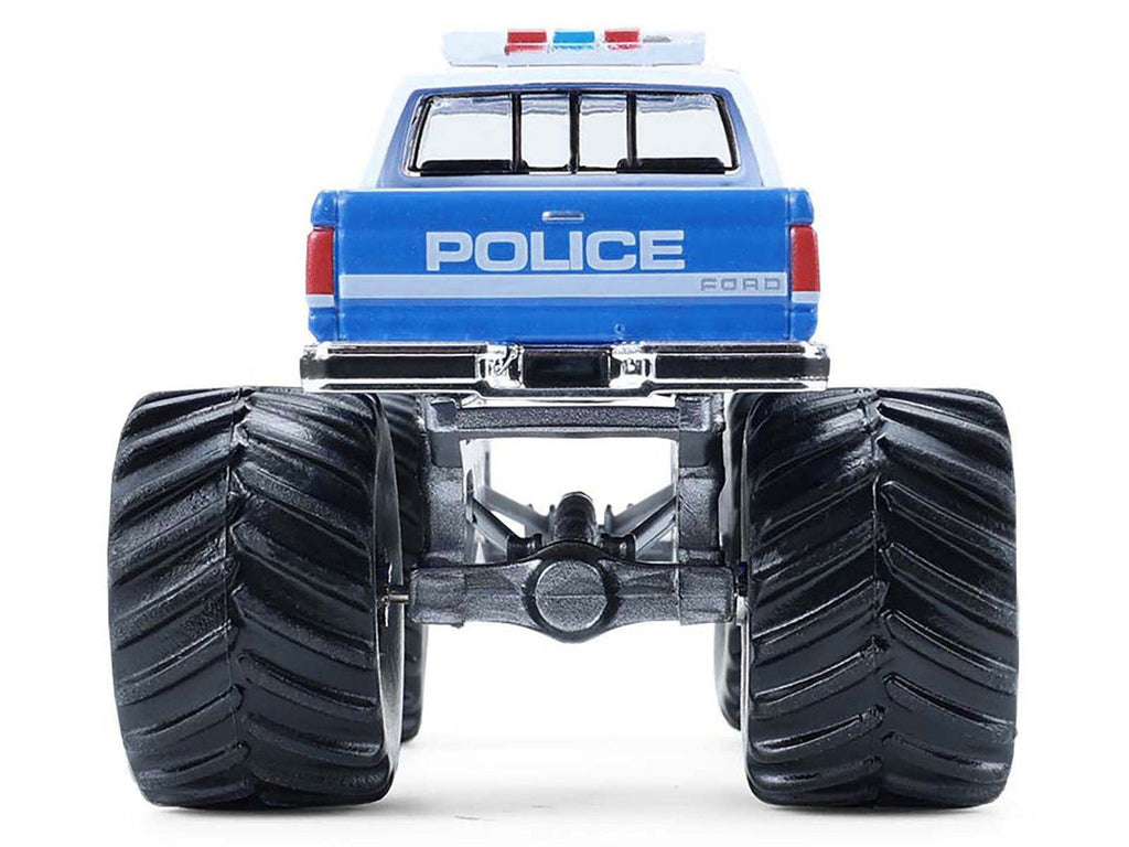 1990 Ford F-350 Monster Truck "NYPD (New York Police Department)" Blue with White Top "Kings of Crunch - Hot Pursuit" Special Edition 1/64 Diecast Model Car by Greenlight