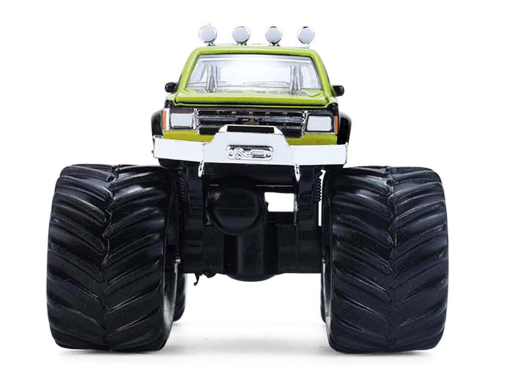 1986 Chevrolet S10 Monster Truck #24 "Raptor" Black and Green with Graphics "Kings of Crunch - Hendrick Motorsports Tribute" Special Edition 1/64 Diecast Model Car by Greenlight