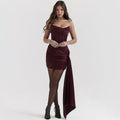 Women's Clothing Sexy Bandeau Slim-fit Small Skirt Backless Hot Girl Dress