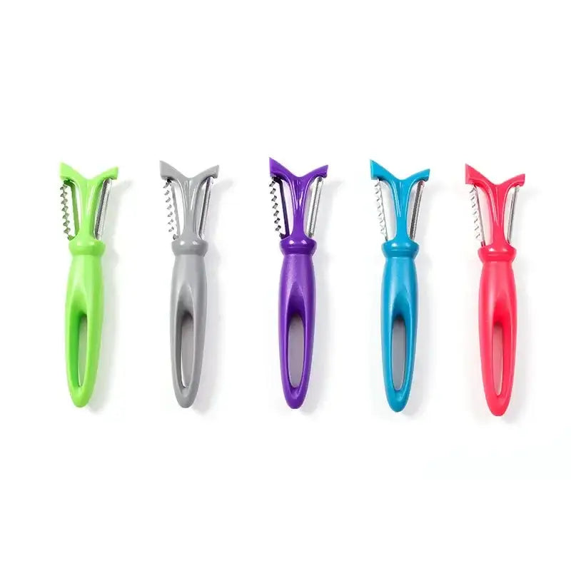 DecorBites™ 3-in-1 Stainless Steel Vegetable Peeler Zester with Plastic Handle