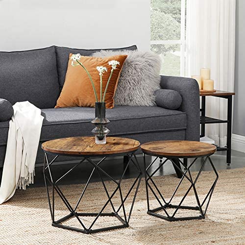 Coffee Table Set of 2 Staggered Heights