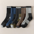 Men's Wool Fleece Lined Padded Warm Terry-loop Socks