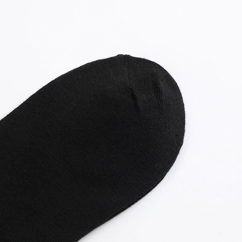 Black And White Five-pointed Star Tube Socks Breathable Sports Socks For Men