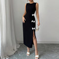 Spring And Summer European And American Style Elegant Slim Fit Dress