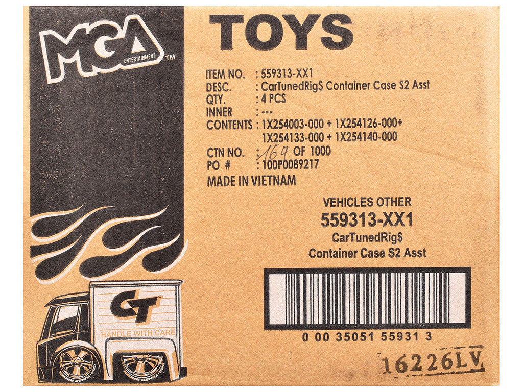 "Rigs" Container Case Series 2 Set of 4 Pieces Diecast Model Cars by CarTuned
