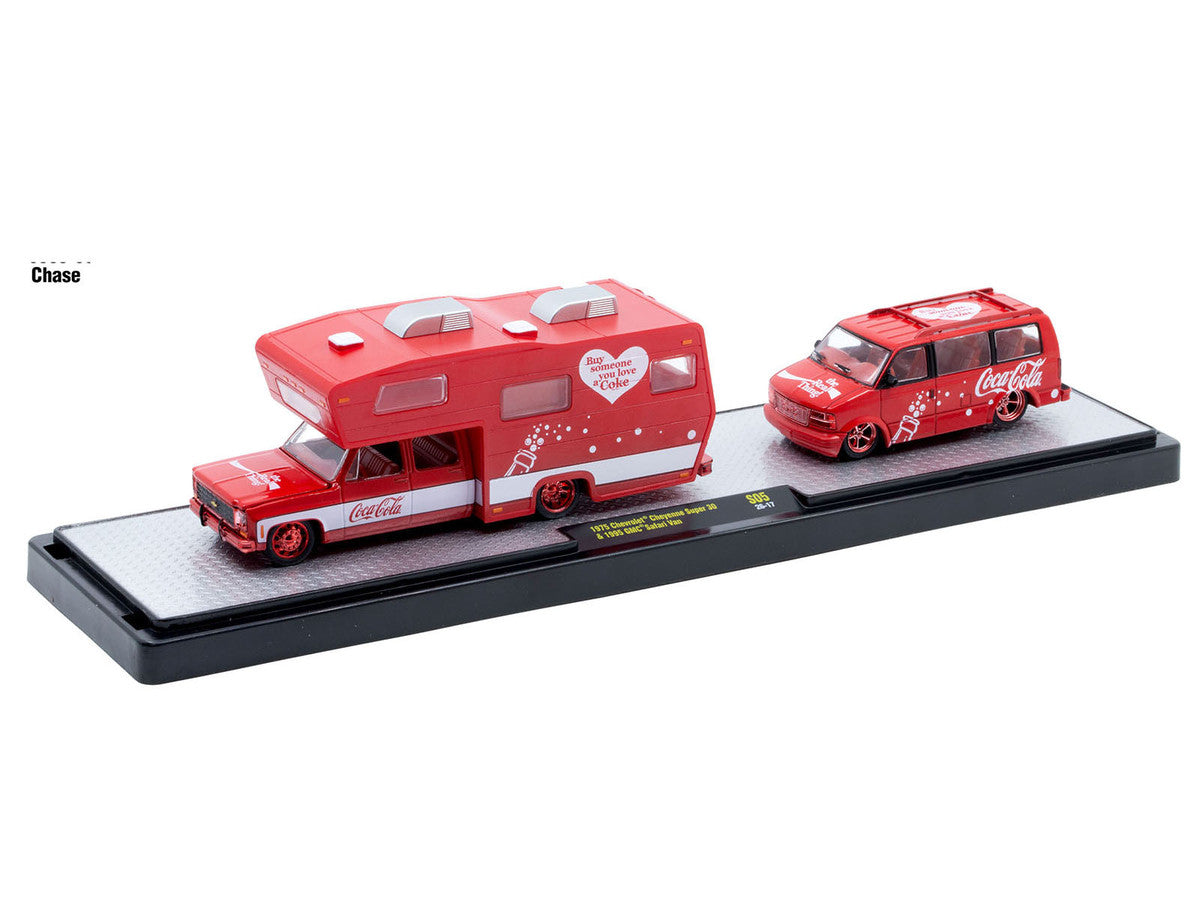 Auto Haulers "Coca-Cola" Set of 3 pieces Release S05 Limited Edition to 6000 pieces Worldwide 1/64 Diecast Models by M2 Machines