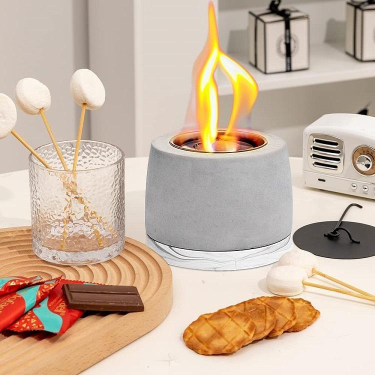 Desktop Decorative Cement Craft Small Fireplace