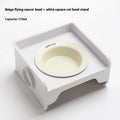 Ceramic Height Increasing Table Frame, Square Cat Bowl