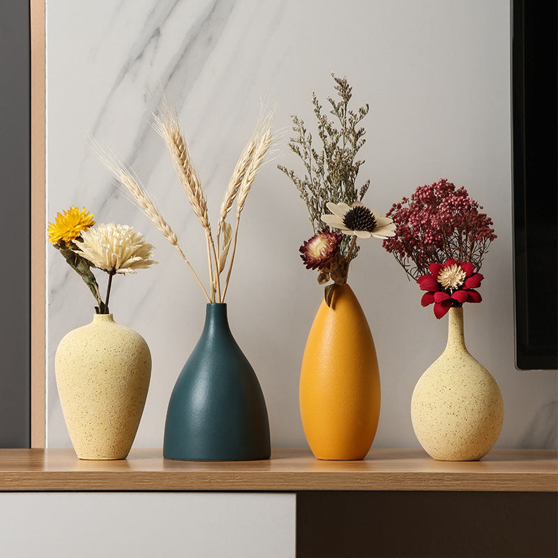 Ceramic Small Vase Creative Simple Living Room Flower Arrangement