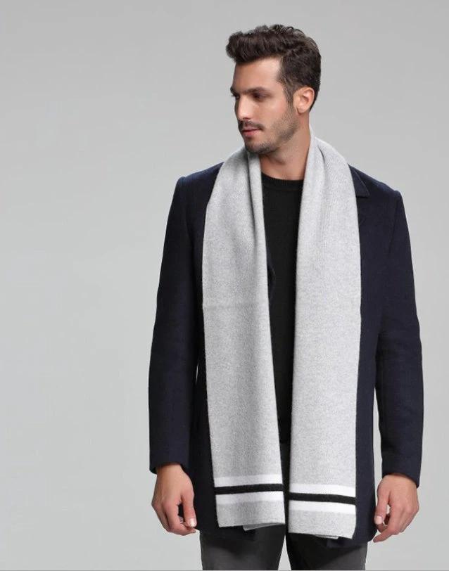 Men's Cashmere Tide Business Casual Double-sided Scarf
