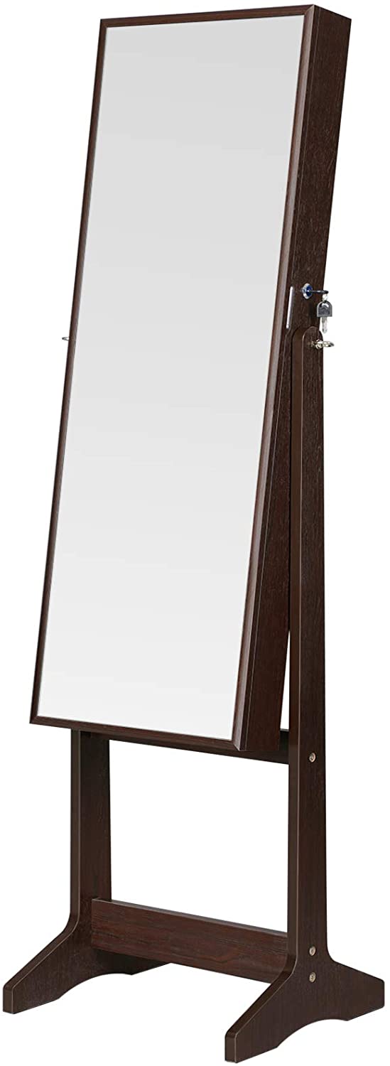 Jewelry Cabinet with Full-Length Mirror