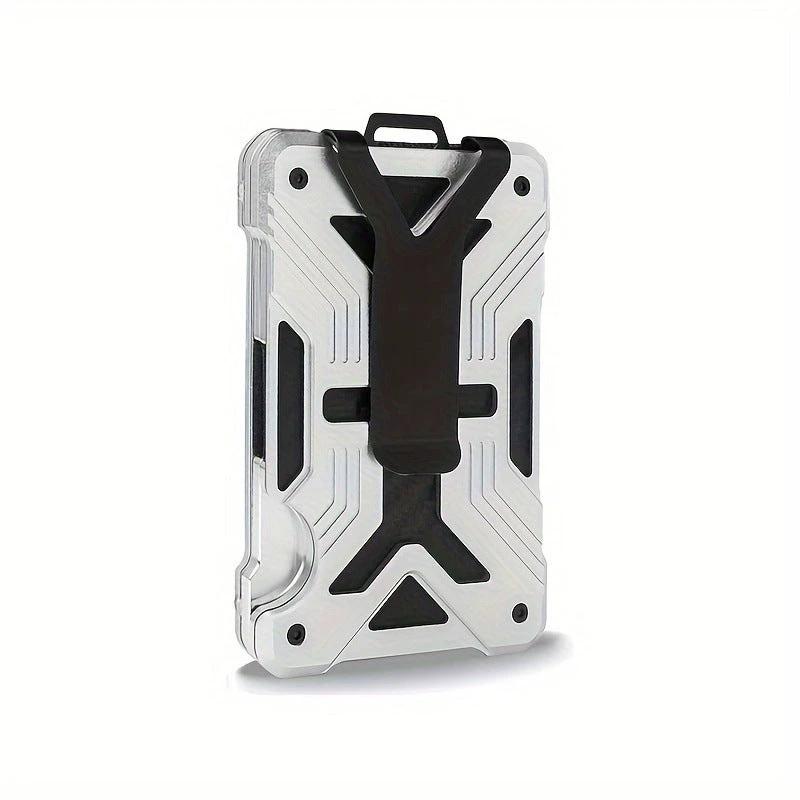 Card Holder Airtag Men's Tracker Case Carbon Fiber Credit Card Clip Wallet