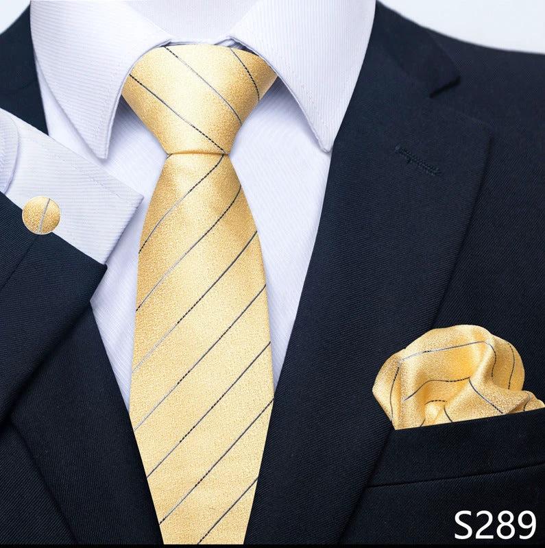 Men's Creative All-match Business Formal Wear Tie Scarf Cufflink Set