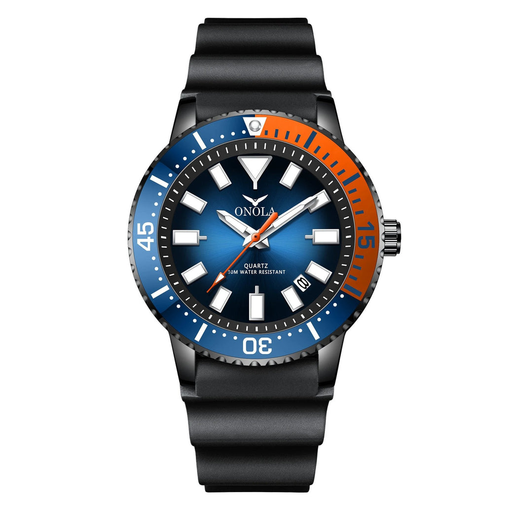 Business Casual Men's Waterproof Tape Quartz Watch