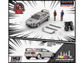 Toyota Celica GT-Four RHD (Right Hand Drive) ID Silver Metallic with 2 Figures and Accessories 1/64 Diecast Model Car by BM Creations