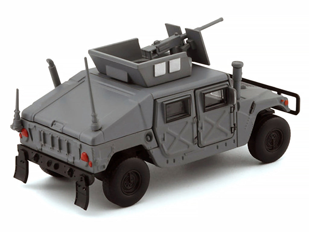 HUMVEE 4-CT Military Vehicle Matt Gray with Alternative Tops 1/64 Diecast Model Car by BM Creations