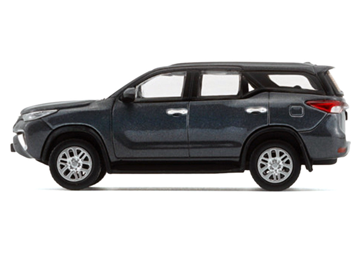 2018 Toyota Fortuner Dark Silver Metallic 1/64 Diecast Model Car by BM Creations