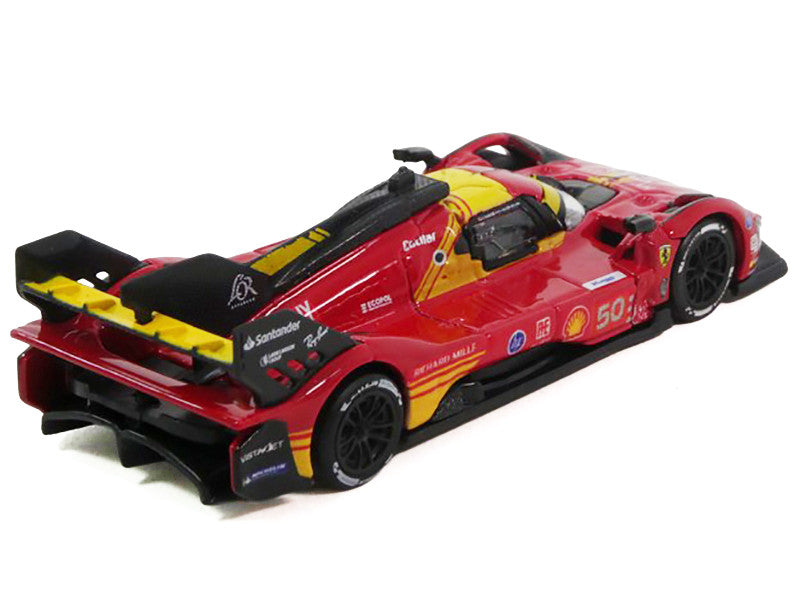 Ferrari 499P #50 Antonio Fuoco - Miguel Molina - Nicklas Nielsen "Ferrari AF Corse" Winner "24 Hours of Le Mans" (2024) 1/64 Diecast Model Car by Polistil