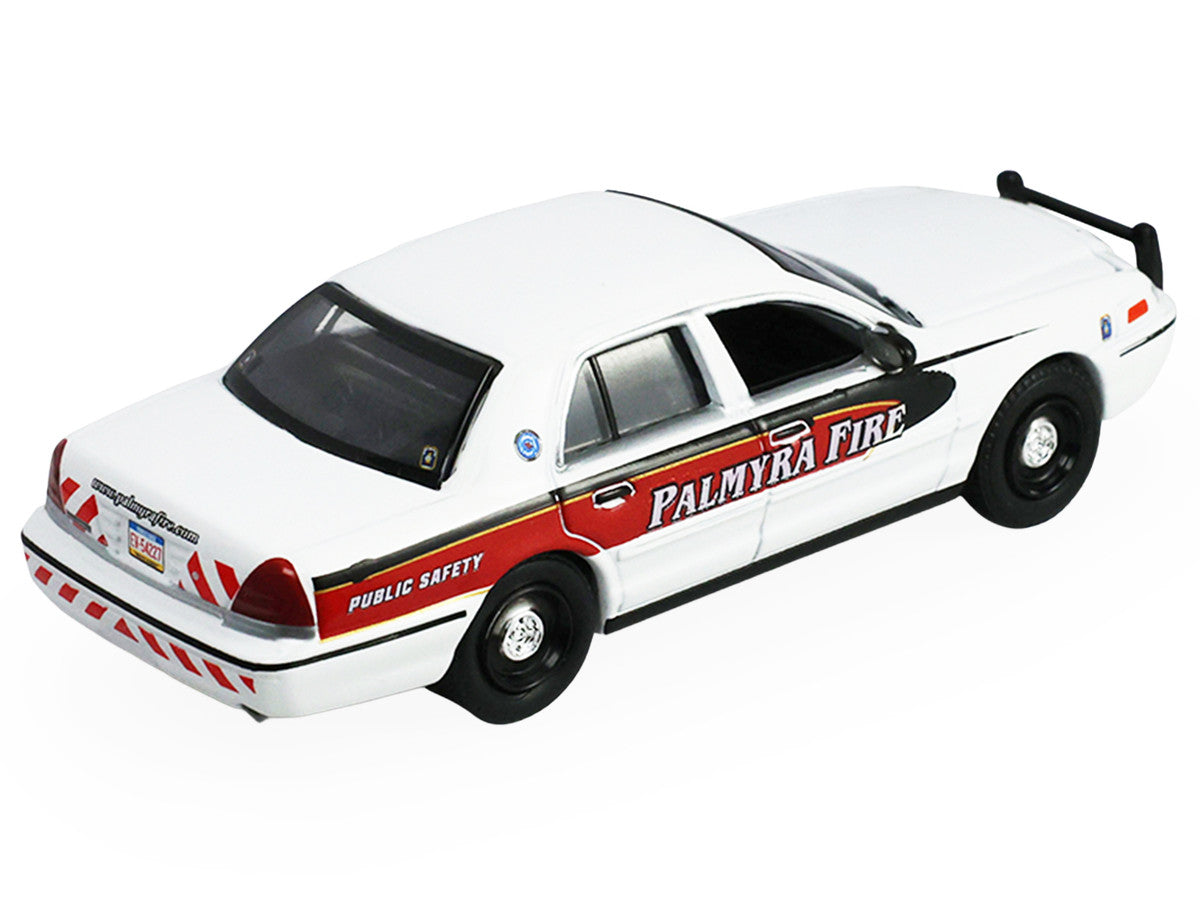 2011 Ford Crown Victoria "Palmyra Pennsylvania Citizen's Fire Company" White with Graphics "Fire & Rescue" Series #5 1/64 Diecast Model Car by Greenlight