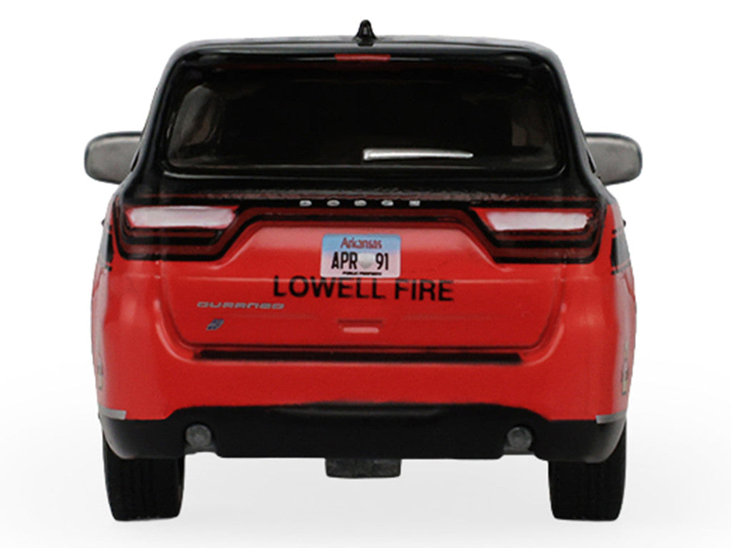 2019 Dodge Durango "Lowell Arkansas Fire Department" Red and Black with Black Stripes "Fire & Rescue" Series #5 1/64 Diecast Model Car by Greenlight