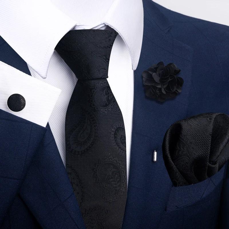 Men's Tie and Pocket Square Combo