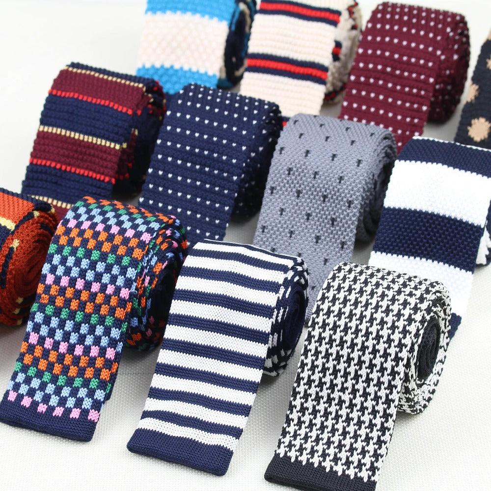 Men's Knitted Leisure Striped Ties