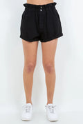 American Bazi High Waist Paper Bag Shorts
