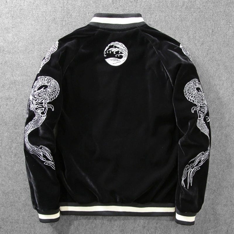 Heavy Industries Embroidered Baseball Uniform Jacket Men's Yokosuka Jacket