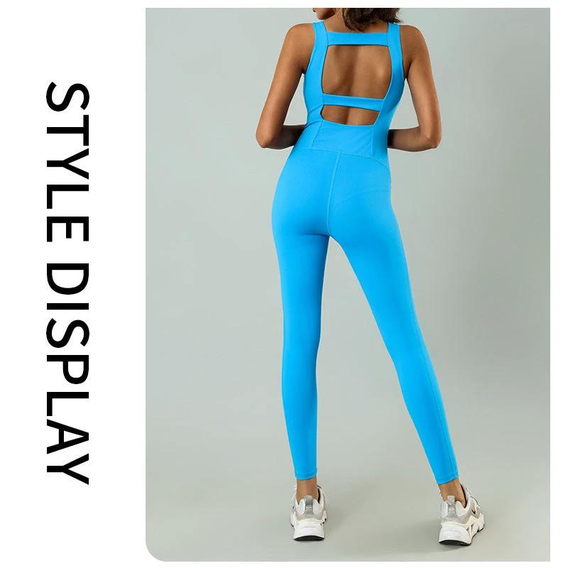 With Chest Pad One-piece Workout Clothes Back Tight Pilates