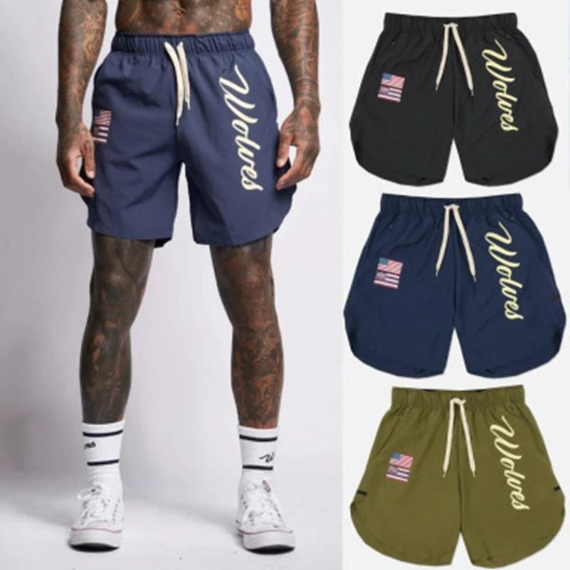 Casual Breathable Quick-Drying Running Sports Fitness Shorts For Men