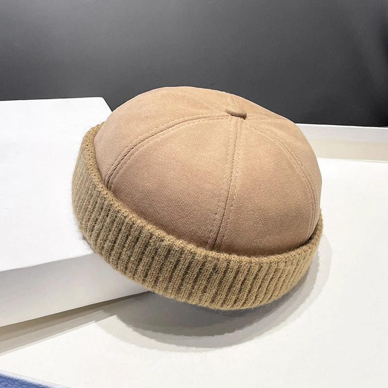 Men's Deerskin Velvet Beret Hat