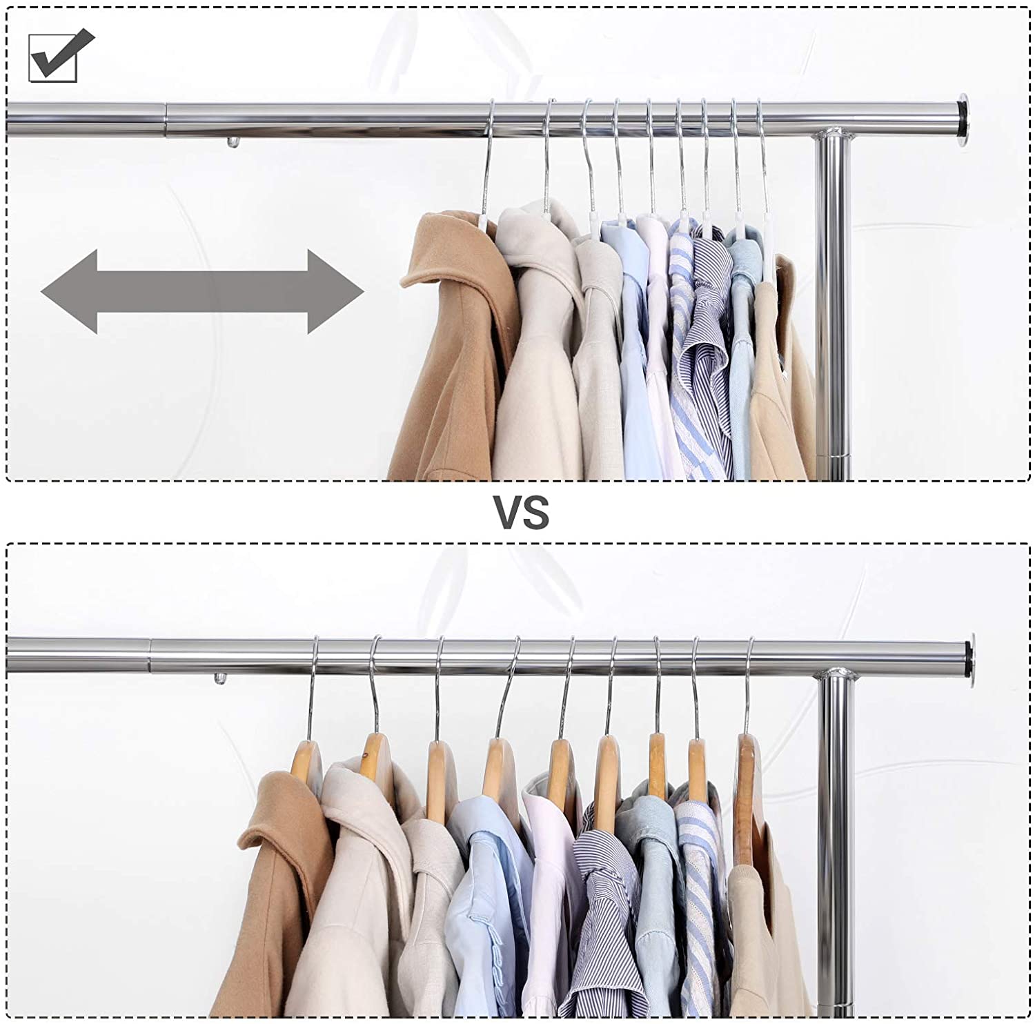 Pack of 50 Coat Hangers, Heavy Duty Plastic Hangers with Non-Slip Design, Space-Saving Clothes Hangers